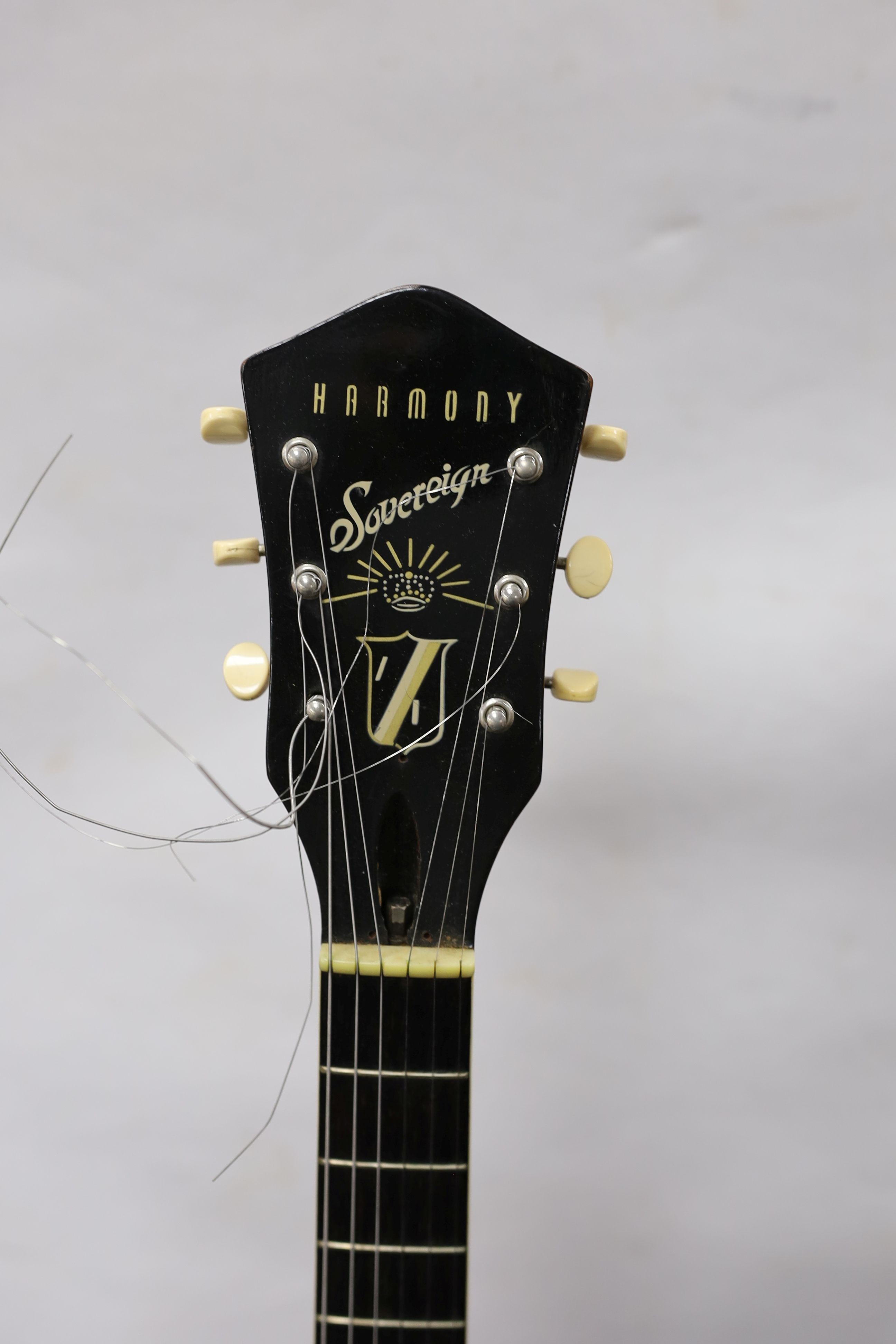 A Harmony Sovereign acoustic guitar